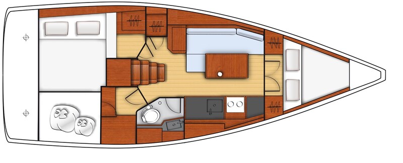 Beneteau-Oceanis-35.1 Layout Beneteau OCEANIS 35.1