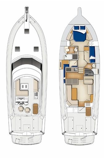 Riviera 45 Fly layout Riviera Marine 45 Flybridge