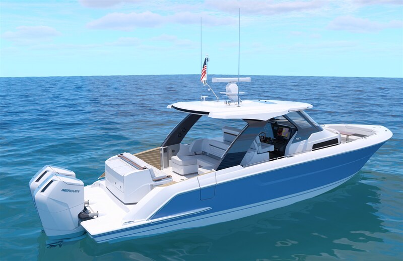 Tiara 39LS aft profile Tiara Yachts 39LS