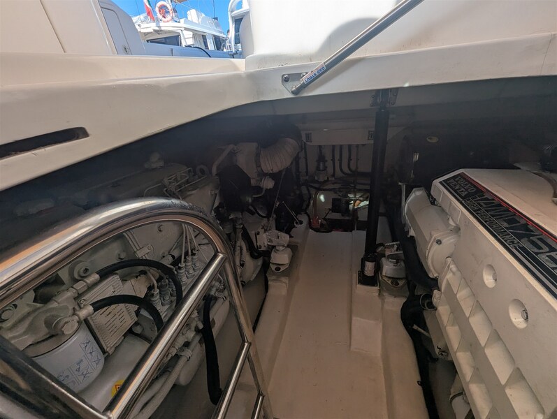 Riviera 4000 Offshore engine room Riviera Marine 4000 Offshore