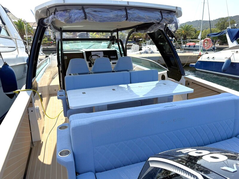 Saxdor 320 GTO Aft View Saxdor 320 GTO