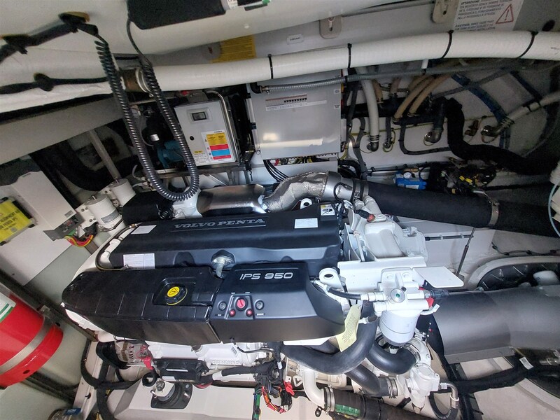 Azimut 53 Fly engine detail Azimut 53 Flybridge MY 2021