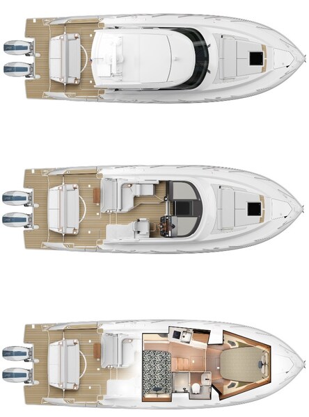 {L} Layout Tiara Yachts 39LE