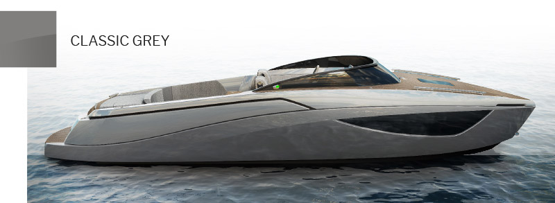 NY24 Classic grey Nerea Yacht. New brand from Italy