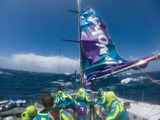 AkzoNobel, mainsail problem Volvo Ocean Race in Southern Ocean