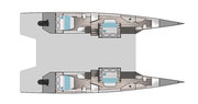 4 Cabin Layout McConaghy MC60, a brand new performance cruiser catamaran