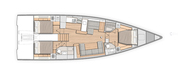 3 cabins, 2 heads OCEANIS YACHT 54, new sailing yacht from Beneteau