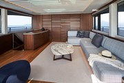 Interior, flybridge deck Princess presents its new X95 - A new concept from Princess