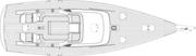 Deck layout Contest 55CS wins European Yacht of the Year 2021 - Luxury Cruiser